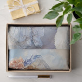 Decoupage Watercolor Elegante Lady Ocean & Poodle Seidenpapier (Geschenk)