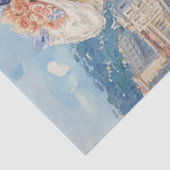 Decoupage Watercolor Elegante Lady Ocean & Poodle Seidenpapier (Ausschnitt)