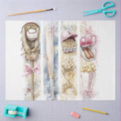 Decoupage Watercolor Vertikale Panels Baseball Seidenpapier (Basteln)