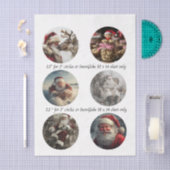 Decoupage-Weihnachtsdesigns für Schneekugel 3,5" Seidenpapier (Handwerk)