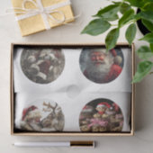 Decoupage-Weihnachtsdesigns für Schneekugel 3,5" Seidenpapier (Geschenk)
