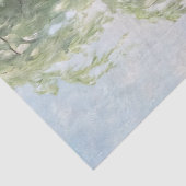 Decoupage Weißer Pfau am Weidenbaum Seidenpapier (Ausschnitt)