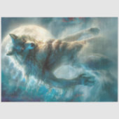 Decoupage Werewolf wird wiedergegeben Seidenpapier (Vorderseite)
