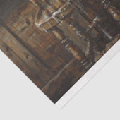 Decoupage Western Bar mit Kühen in Salon Seidenpapier (Ausschnitt)