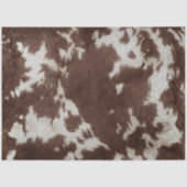Decoupage Western Brown White Cowhide Texture  Seidenpapier (Vorderseite)