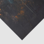 Decoupage Western Skull Longhorn Aquamarin Rust Seidenpapier (Ausschnitt)