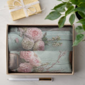 Decoupage Whimsical Aquamarin Highland und Calf Bl Seidenpapier (Geschenk)