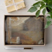 Decoupage Whimsical Bar Scene Kühe trinken Seidenpapier (Geschenk)