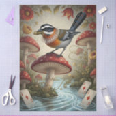 Decoupage Whimsical Bird Seidenpapier (Basteln)