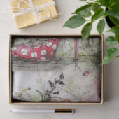 Decoupage Whimsical Black Cat Stiletto's Catwalk  Seidenpapier (Geschenk)