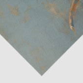 Decoupage Whimsical Blue Cracked Highland Cow Seidenpapier (Ausschnitt)