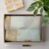 Decoupage Whimsical Blue Highland Truck Blume Seidenpapier (Geschenk)