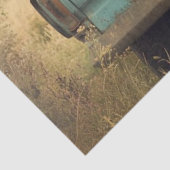 Decoupage Whimsical Blue Highland Truck Blume Seidenpapier (Ausschnitt)