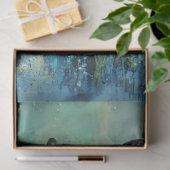 Decoupage Whimsical Bunny Blue Hintergrund Lebhaft Seidenpapier (Geschenk)