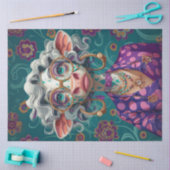 Decoupage Whimsical Cartoonish Lady Cow Bella Moo Seidenpapier (Basteln)