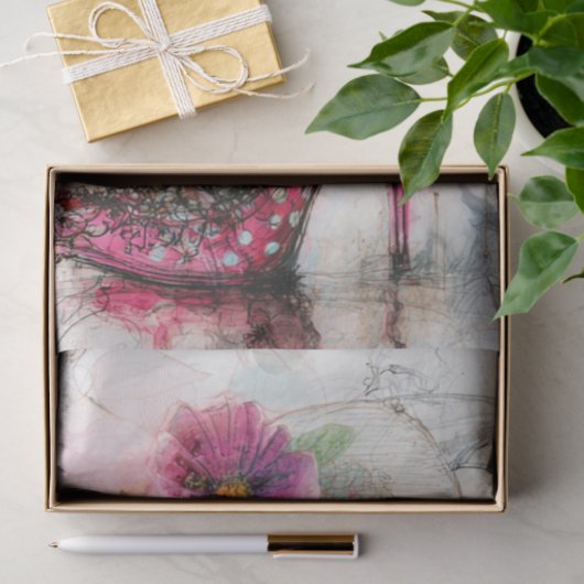 Decoupage Whimsical Cat Parasol Catwalk Companions Seidenpapier (Geschenk)