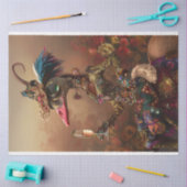 Decoupage Whimsical Charakter Wackadoodle Lady Seidenpapier (Basteln)