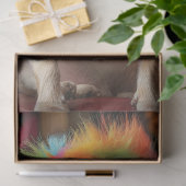 Decoupage Whimsical Chihuahua Patchwork in Salon Seidenpapier (Geschenk)