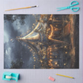 Decoupage Whimsical Circus Karussell Zelt Szene Seidenpapier (Basteln)