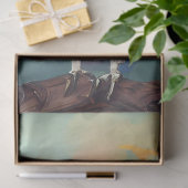 Decoupage Whimsical Cockatoos Lebhaft gefärbt Seidenpapier (Geschenk)