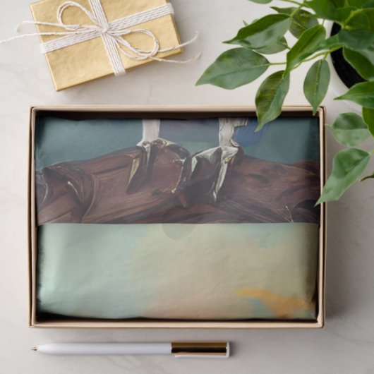 Decoupage Whimsical Cockatoos Lebhaft gefärbt Seidenpapier (Geschenk)