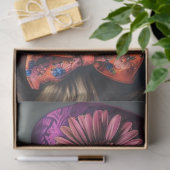 Decoupage Whimsical Colorful Lab Top Hat Print Seidenpapier (Geschenk)