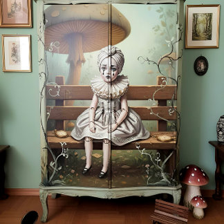 Decoupage Whimsical doll Seidenpapier