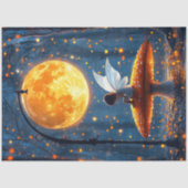 Decoupage Whimsical Fairy Glows Mushroom Seidenpapier (Vorderseite)