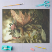 Decoupage Whimsical Fairy Green Creature WIngs Seidenpapier (Basteln)