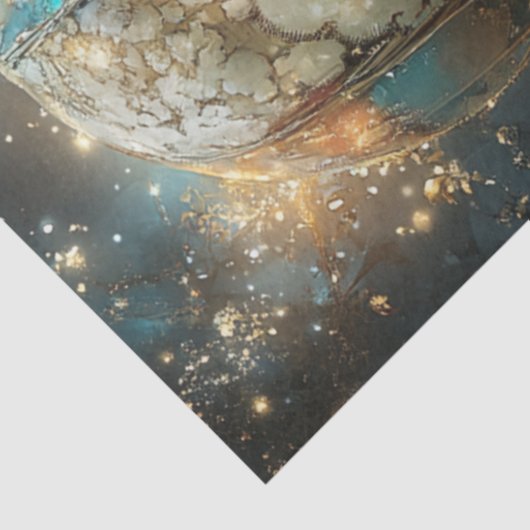 Decoupage Whimsical Fairy verzauberter Wald Ballon Seidenpapier (Ausschnitt)