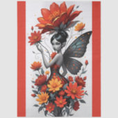 Decoupage Whimsical Flower Fairy Seidenpapier (Vorderseite)
