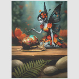 Decoupage Whimsical Flower Fairy Seidenpapier
