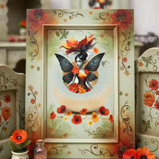 Decoupage Whimsical Flower Fairy Seidenpapier