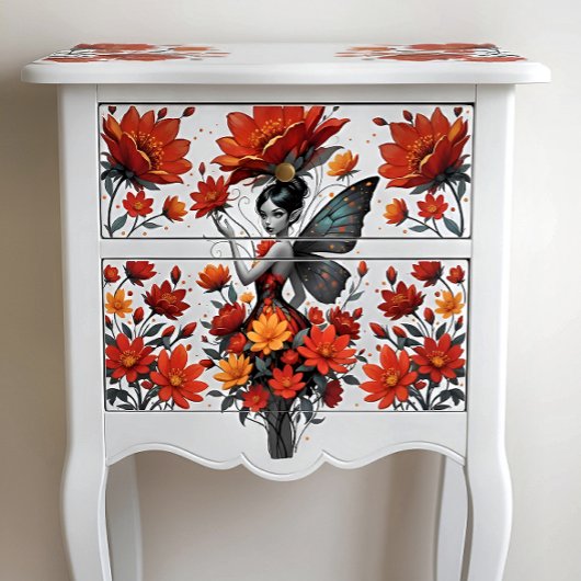 Decoupage Whimsical Flower Fairy Seidenpapier