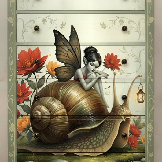 Decoupage Whimsical Flower Fairy Seidenpapier