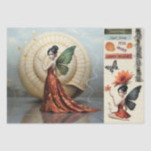 Decoupage Whimsical Flower Fairy Seidenpapier (Vorderseite)