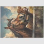 Decoupage Whimsical Foto Funny Face Horst Seidenpapier (Vorderseite)