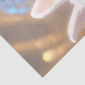 Decoupage Whimsical Girl & Rabbit on Adventures Seidenpapier (Ausschnitt)