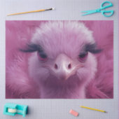 Decoupage Whimsical Glamour Pink Ostrich Seidenpapier (Basteln)