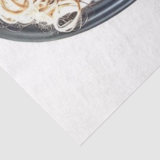 Decoupage Whimsical Glamourous Cat at Salon Seidenpapier (Ausschnitt)