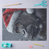 Decoupage Whimsical Gorilla Wear Weihnachtsmannmüt Seidenpapier (Basteln)