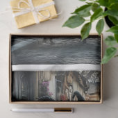 Découpage-Whimsical-Halloween-Hexen auf 11x14 Lein Seidenpapier (Geschenk)