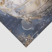 Decoupage Whimsical Heiße Luft Ballon Blau Seidenpapier (Ausschnitt)