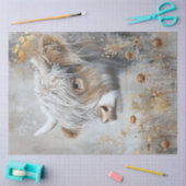 Decoupage Whimsical Highland Blume Seidenpapier (Basteln)