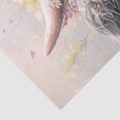 Decoupage Whimsical Highland Kuh Floral Crown Seidenpapier (Ausschnitt)