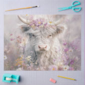 Decoupage Whimsical Highland Pink Lilac Blume Seidenpapier (Basteln)