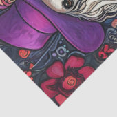 Decoupage Whimsical Hippie Chic & Standard Poodle Seidenpapier (Ausschnitt)