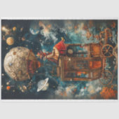 Decoupage Whimsical Hot Air Ballonfahrten Seidenpapier (Vorderseite)