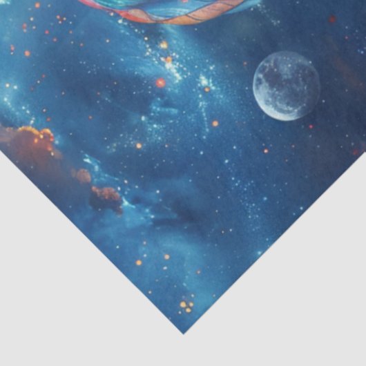 Decoupage Whimsical Hot Hair Balloon Portrait Seidenpapier (Detail)