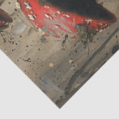 Decoupage Whimsical Image Man Anzug Mushrooms Seidenpapier (Ausschnitt)